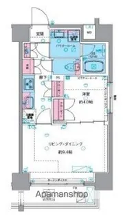 ジェノヴィア浅草Ⅵスカイガーデン【12階】の間取り