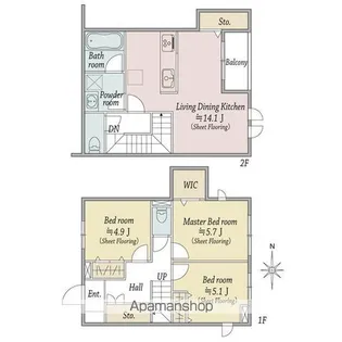 WINDSOR COURT【1階】の間取り
