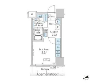 パークアクシス浅草橋二丁目【9階】の間取り