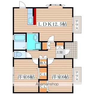 宮城県大崎市古川中里4丁目【一戸建】の間取り