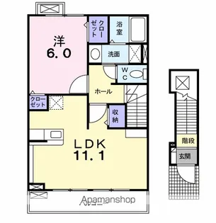 タウン・さくら Ⅱ【2階】の間取り