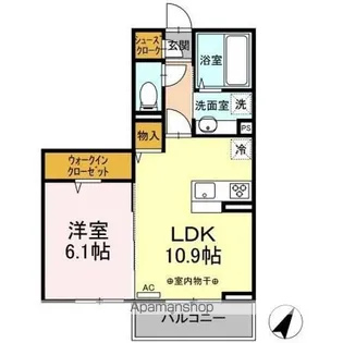 ARCOBALENO(アルコバレーノ)【2階】の間取り