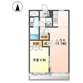 グリーン コート【2階】の間取り