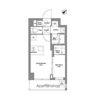 BPRレジデンスMOTOMACHI BAY SIDE【5階】の間取り