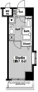 東京都港区芝3丁目【マンション】の間取り