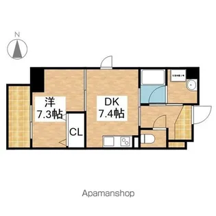 ディアコート白川【7階】の間取り