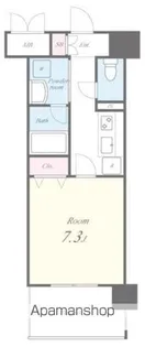 ボーベル玉造【6階】の間取り