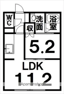 コーポかわしま【1階】の間取り