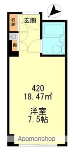六本木ユニハウス【4階】の間取り
