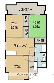 サンハイツ城東【206号室】の間取り