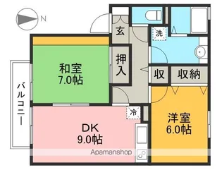 フジハウスⅡ【2階】の間取り