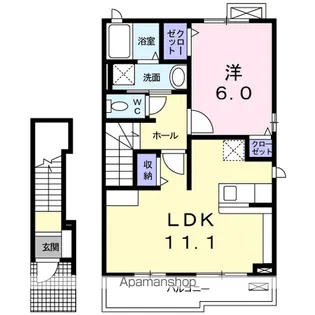 VILLA 優【2階】の間取り
