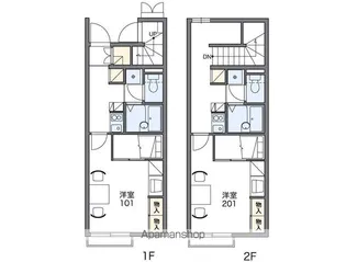 レオパレスライトスペースⅠ【209号室】の間取り
