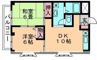 ライトヒルズ桜木【3階】の間取り