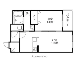 滋賀県栗東市坊袋【マンション】の間取り
