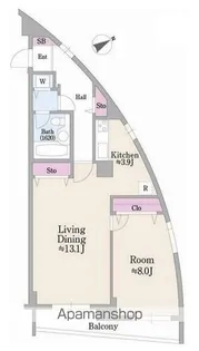 ラ・コリーヌ神宮前【2階】の間取り