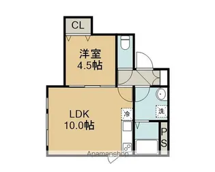 COURT POLARIS(コートポラリス)【105号室】の間取り