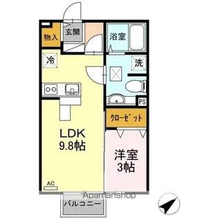 ファーストヒルズ【2階】の間取り