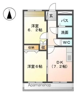 アンビションⅠ【1階】の間取り