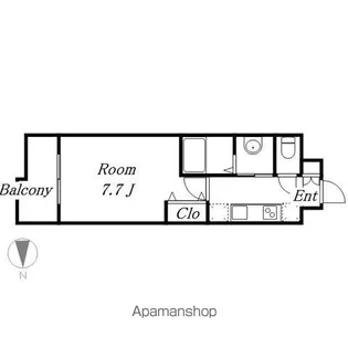 リバーコート砂田橋Ⅰ【13階】の間取り