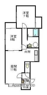 イースト410 C【206号室】の間取り