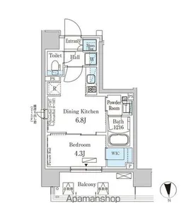 パークアクシス上野EAST【11階】の間取り