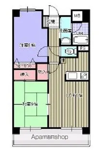プルーリオン本町【3階】の間取り