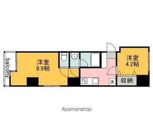 リバージュ宇品【3階】の間取り