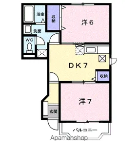 フォルムTSUMORIⅡ【1階】の間取り