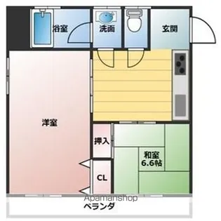 名北ビル【4階】の間取り