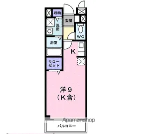 リフティ西塩小路【105号室】の間取り