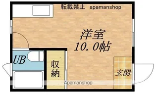サンリバー栄町B棟【6号室】の間取り