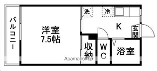 ブラザーハイツB【205号室】の間取り