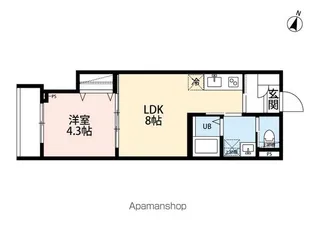 ROBOT HOME KANAMACHI【1階】の間取り