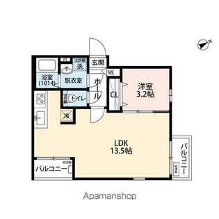 エクセラン東武練馬【3階】の間取り