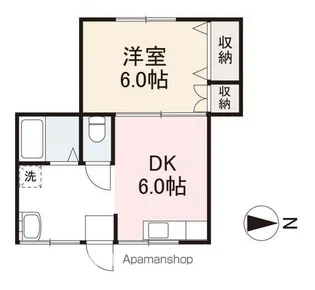 栄光マンション【3階】の間取り