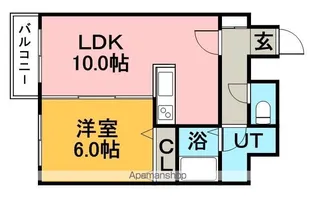 ブリッジひばりが丘【2階】の間取り