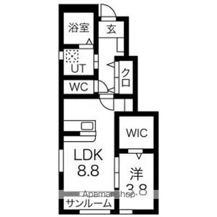 クレシェンテ【1階】の間取り