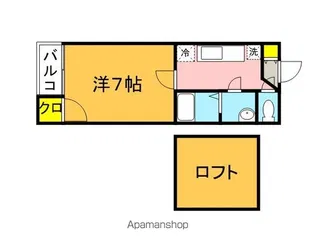ゴールド室見【105号室】の間取り