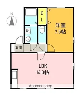 リヴェール岐南【1階】の間取り