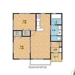 茨城県神栖市高浜【一戸建】の間取り