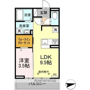 Mスカイ Ⅵ【2階】の間取り