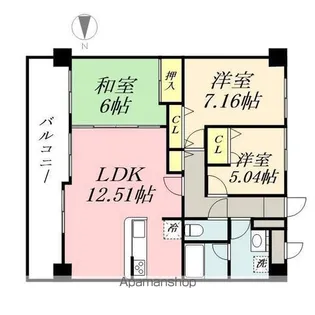 アルファステイツ新屋敷公園【2階】の間取り
