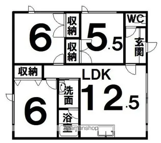 コーポウイング【2階】の間取り