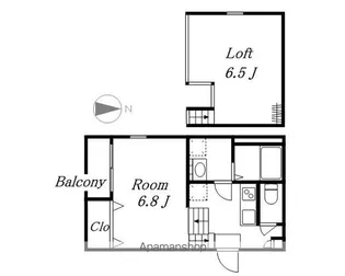 アルコ・イーリス 中村【2階】の間取り