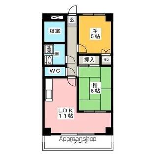 サンモール長田【3階】の間取り