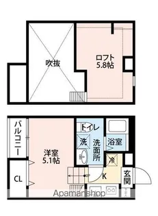 プランドール天台【1階】の間取り