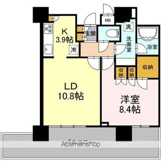 D’グラフォート ザ・タワー郡山 1001号室【10階】の間取り