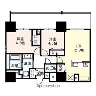 FLAIR丸の内【12階】の間取り