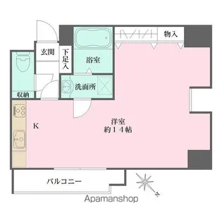 メロディハイム東帝塚山【8階】の間取り